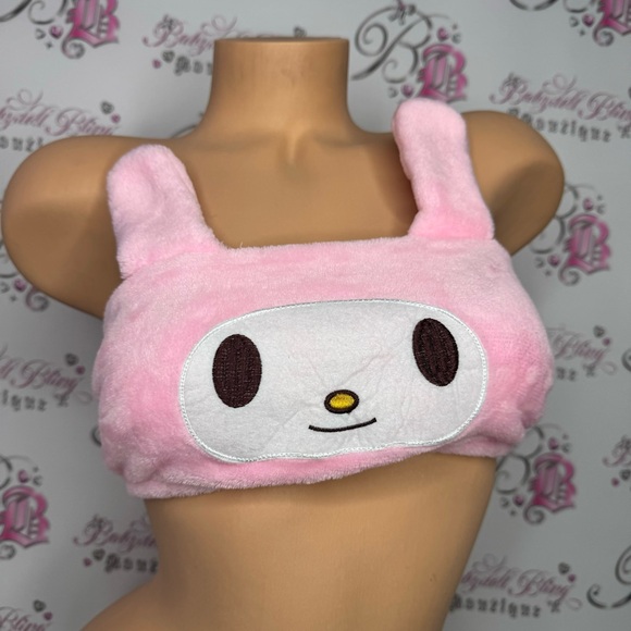 Sister princess melody bandeau bra bikini top tank strapless or add straps soft - Picture 2 of 10